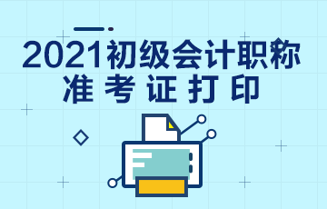 宁夏2021会计初级准考证打印入口找不到？